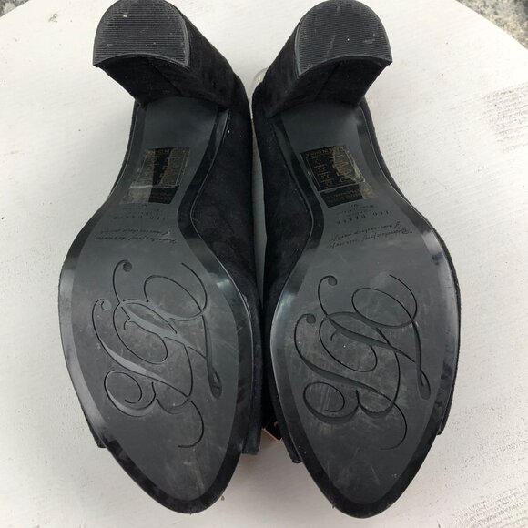 Ted Baker London Women's EU 40.5 US 10 Marinax Black Suede High Heels Mules $195 - Picture 11 of 14